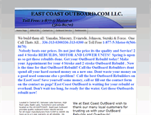 Tablet Screenshot of eastcoastoutboard.com